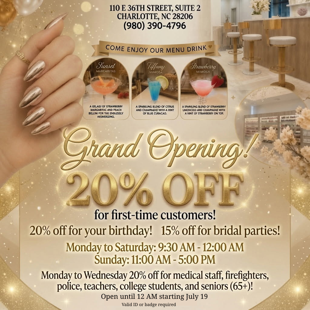 Special promotion at Meridian Nail Bar Noda