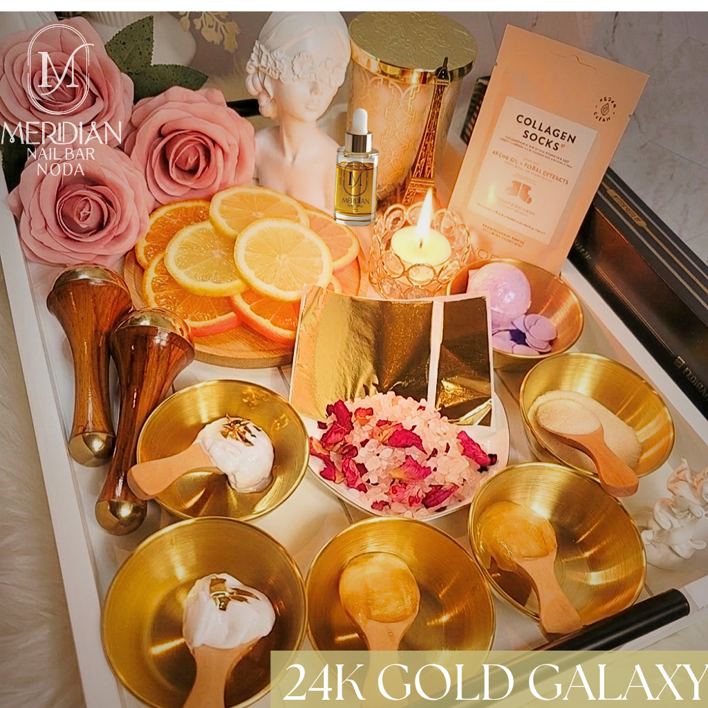 24K Gold Galaxy pedicure