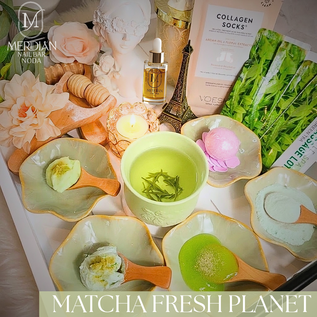 Matcha Fresh Planet pedicure